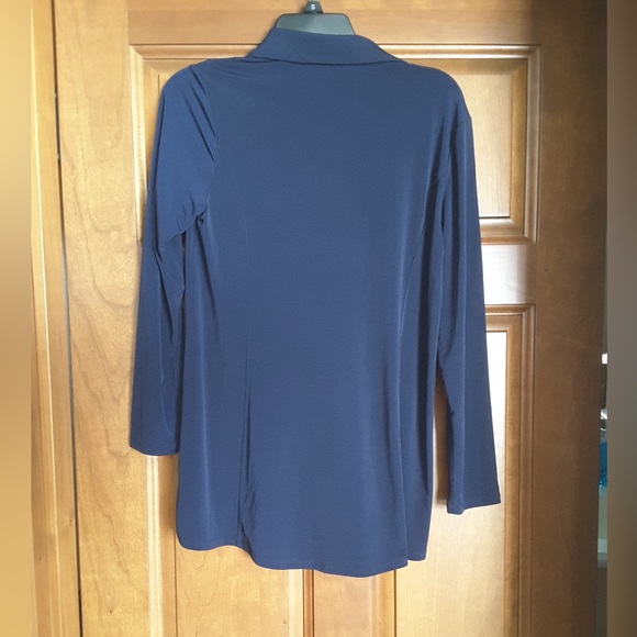 QVC SUSAN GRAVER button down blouse - Picture 2 of 3